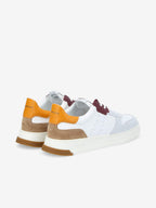 Order Sneaker M - Nappa/Sde/Nappa - White/Sable/Mandarin