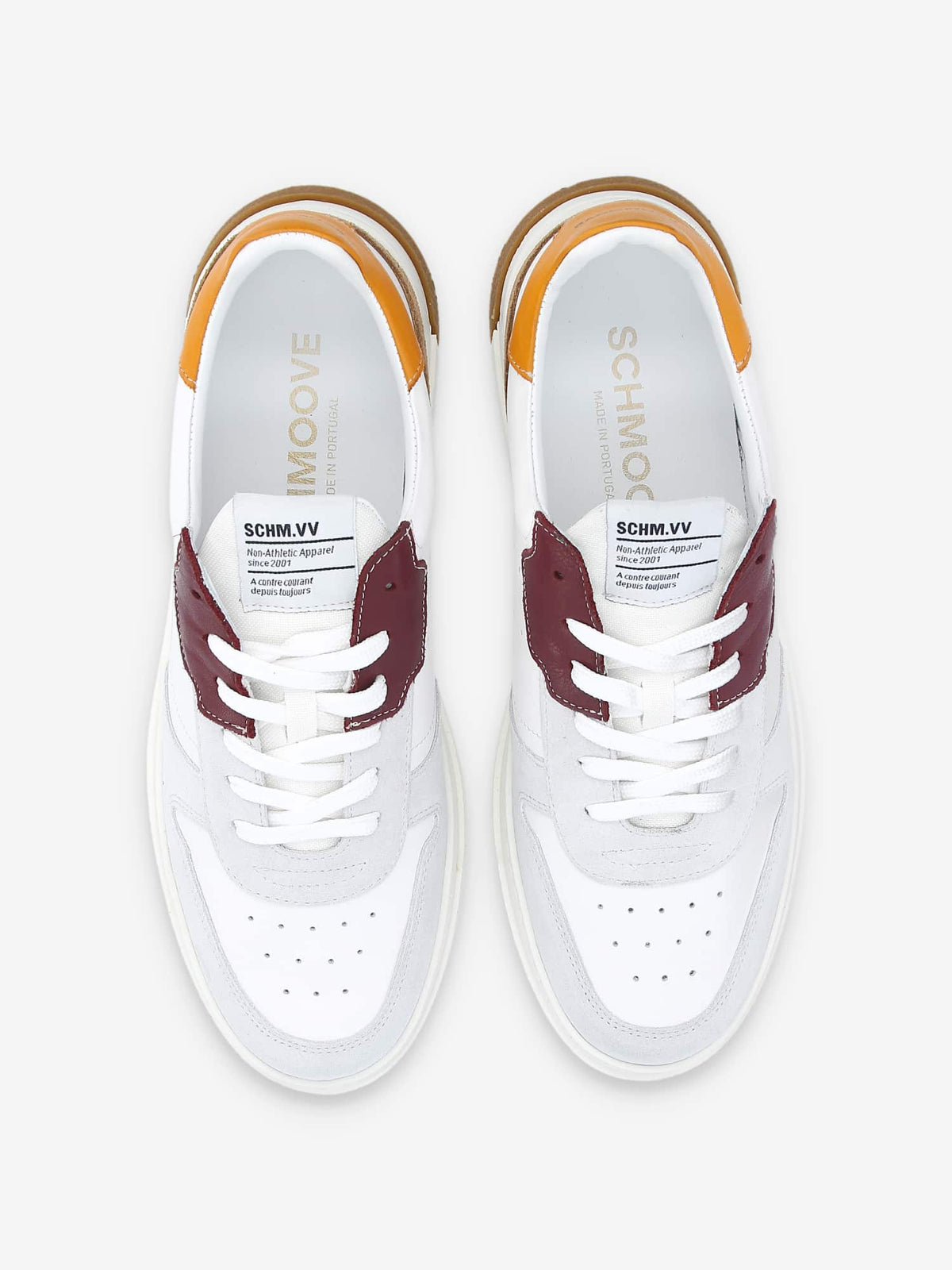 Order Sneaker M - Nappa/Sde/Nappa - White/Sable/Mandarin