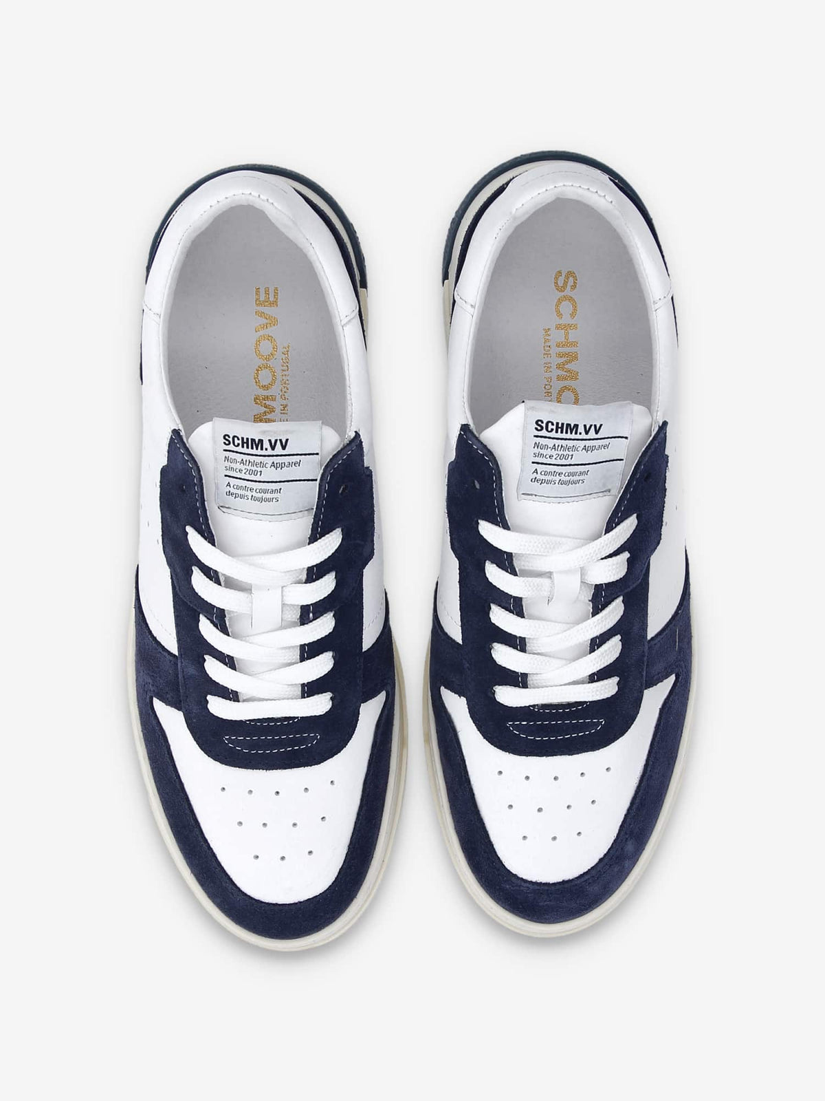 Order Sneaker M - Nappa/Suede - White/Blue