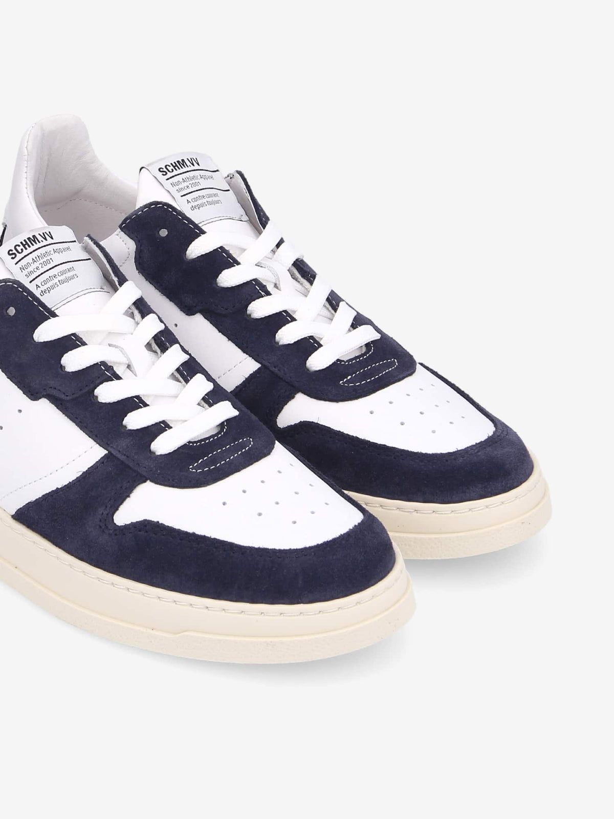 Order Sneaker M - Nappa/Suede - White/Blue