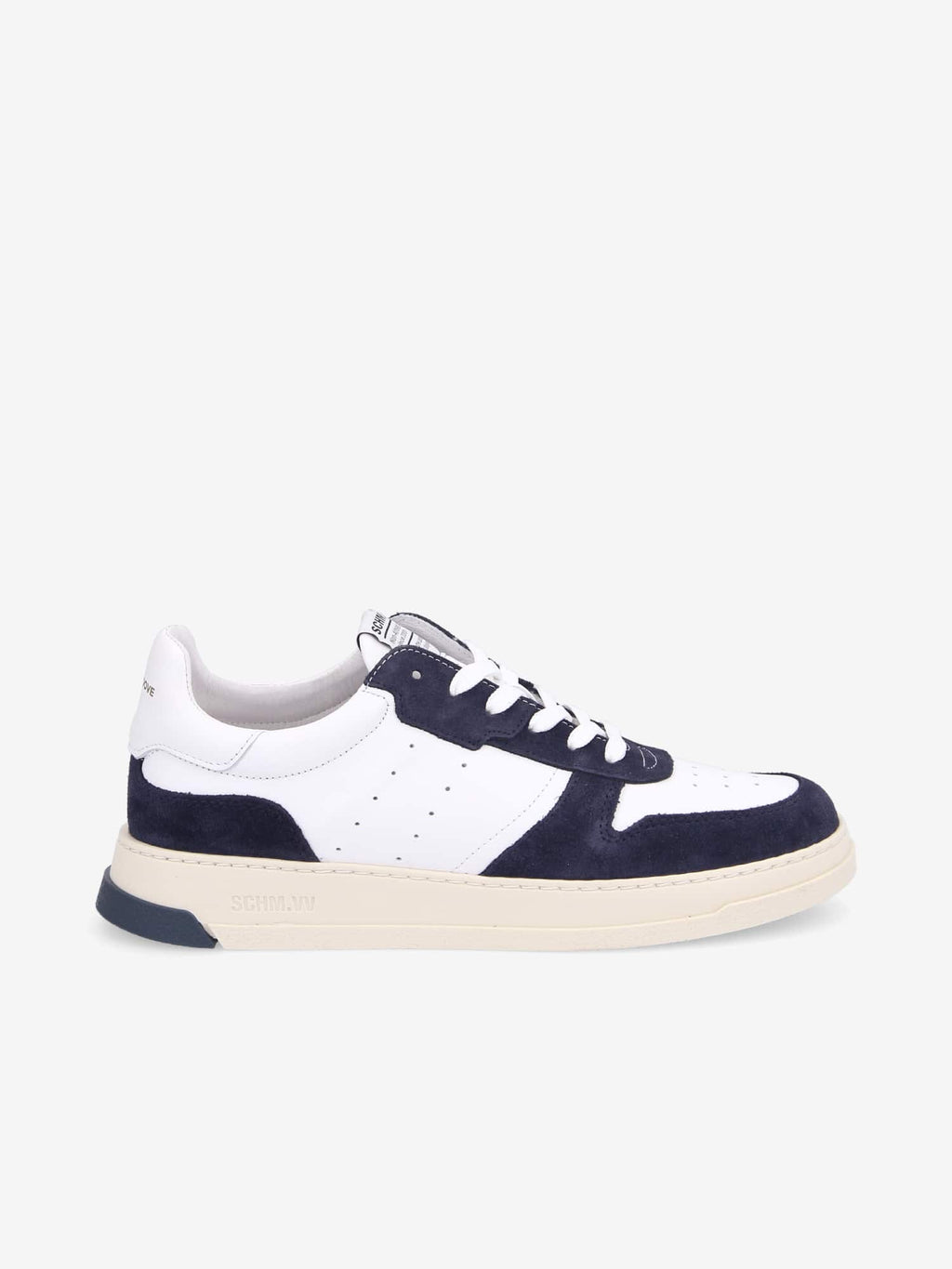 Order Sneaker M - Nappa/Suede - White/Blue