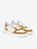 Order Sneaker M - Gr.Nap/Sued/Nap - White/Camel/Red