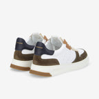 Order Sneaker M - Nappa/Sde/Count - White/Army/Navy