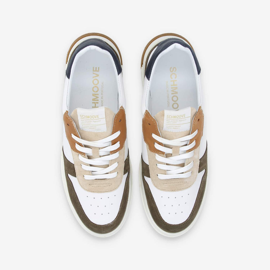 Order Sneaker M - Nappa/Sde/Count - White/Army/Navy