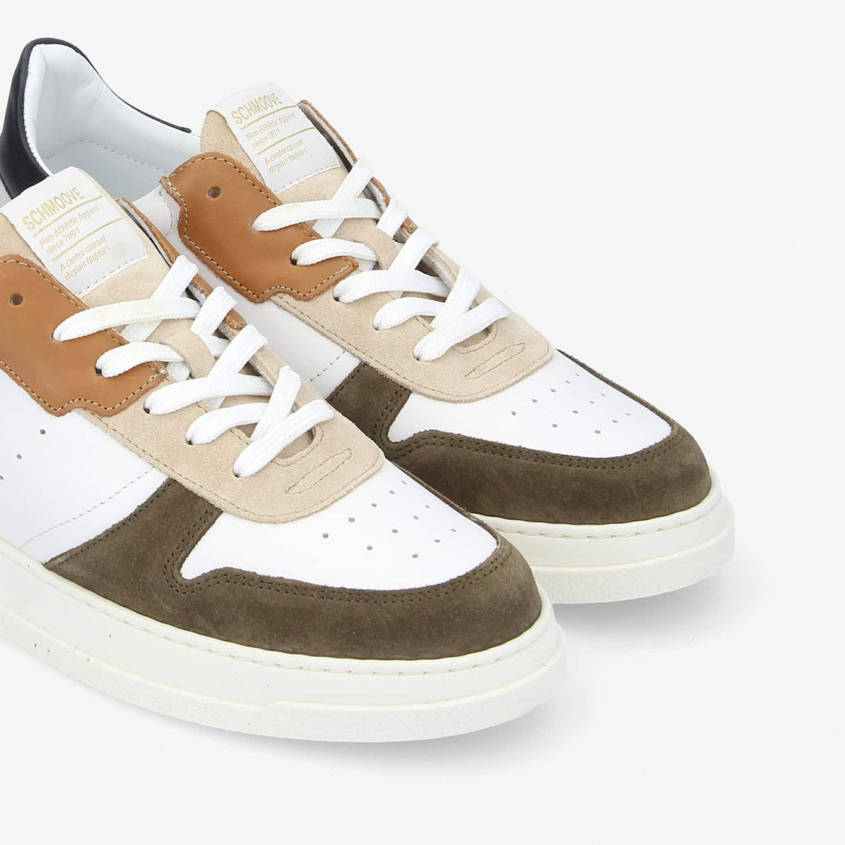 Order Sneaker M - Nappa/Sde/Count - White/Army/Navy
