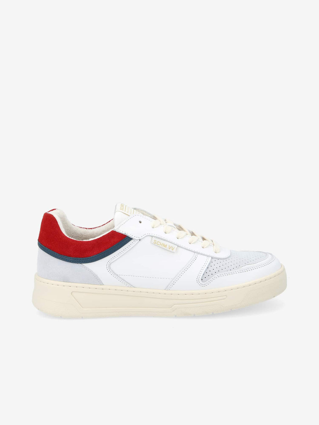 Smatch Sneaker M - S.Punch/Suede - White/Red