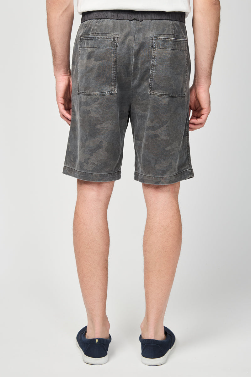 Short Camouflage En Jersey Épais - Terrain - Homme