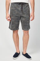Short Camouflage En Jersey Épais - Terrain - Homme
