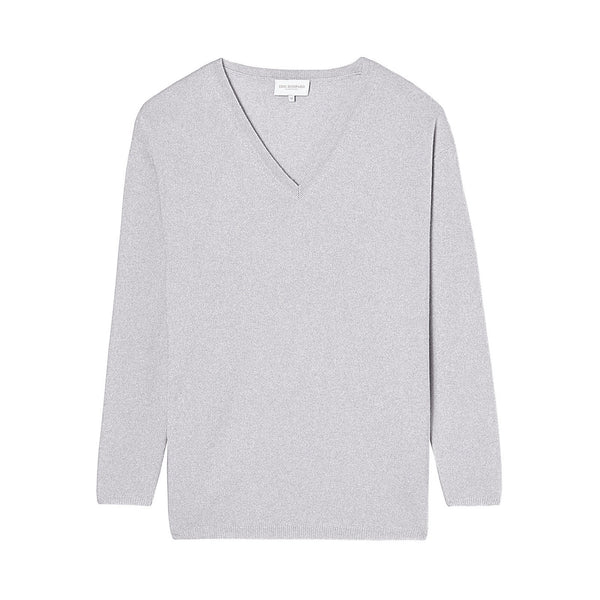 Jersey V Oversize - Gris Tiza - Mujer