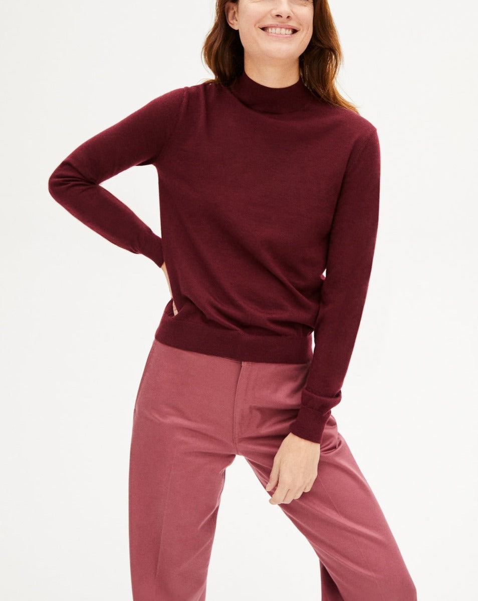 Jersey Cuello Alto Contemporáneo - Dahlia - Mujer