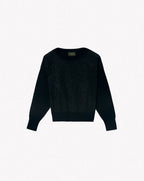 Jersey Cuello Redondo Bordado Miami - Negro - Mujer