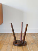 Tabouret Tripode En Bois - Brutaliste - 1950