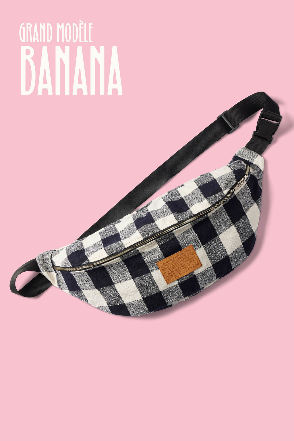 SAC BANANA VICHY NOIR