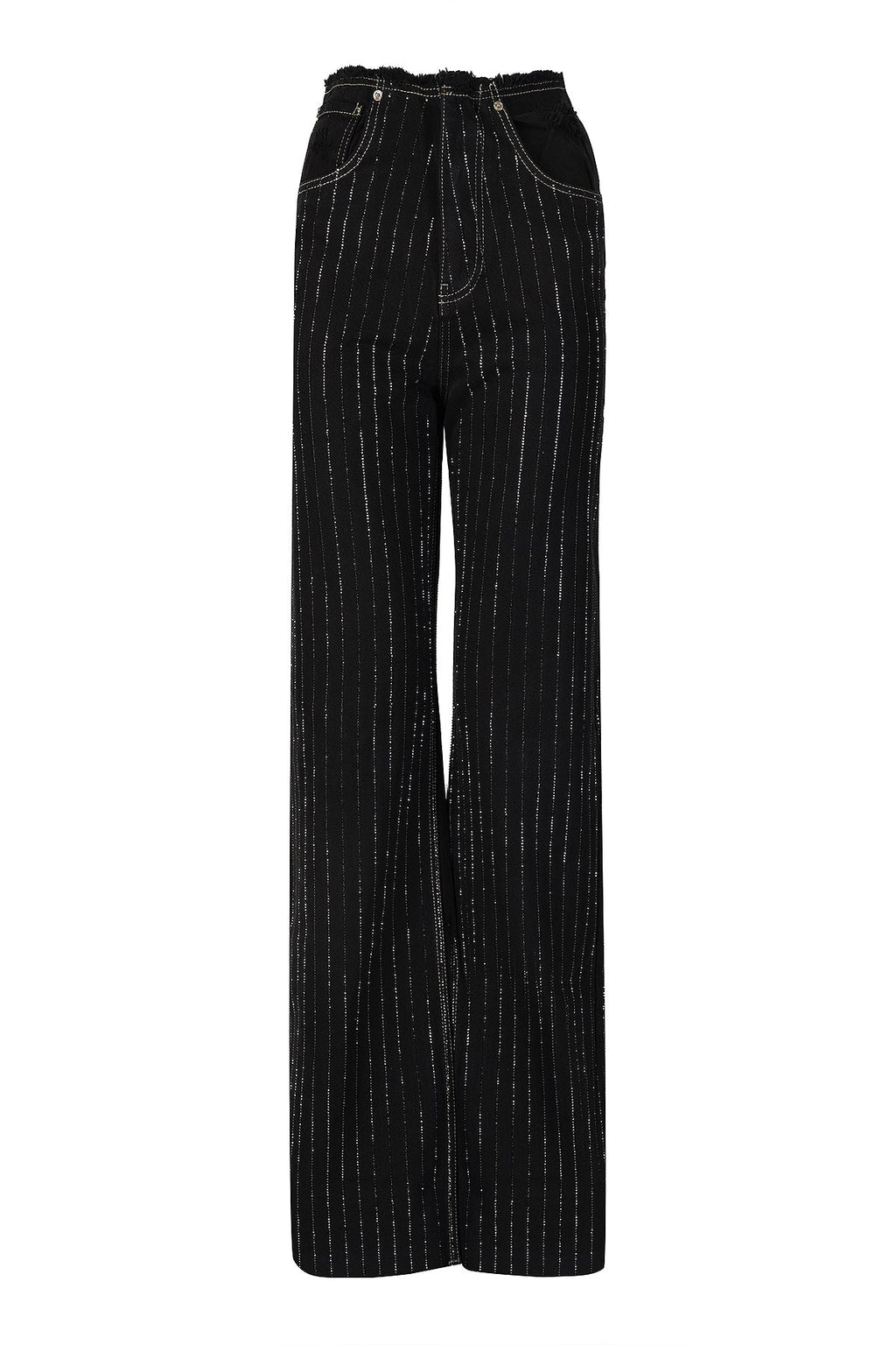 Scarlett Jeans - Black Rhinestones