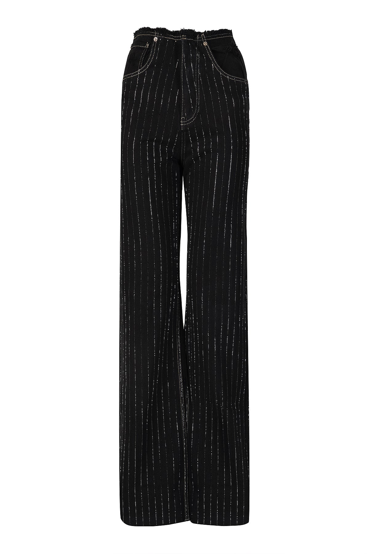 Scarlett Jeans - Black Rhinestones