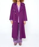 Modetrotter - Swan Molina Trench Coat - Purple