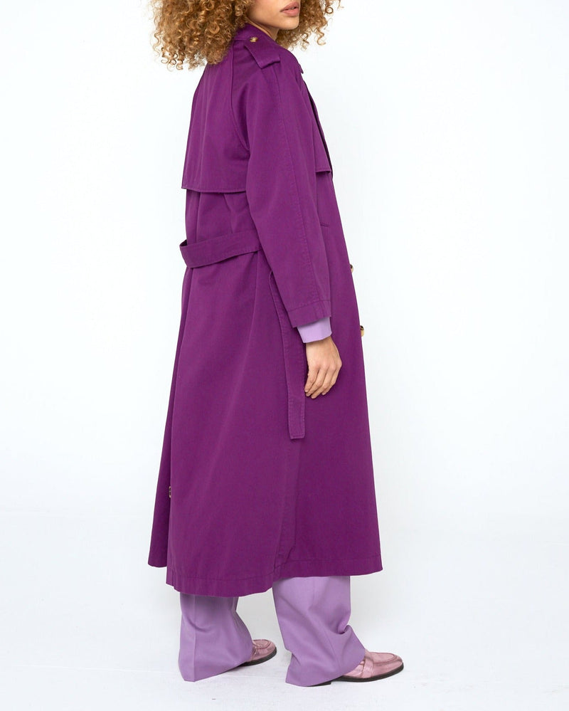Modetrotter - Swan Molina Trench Coat - Purple