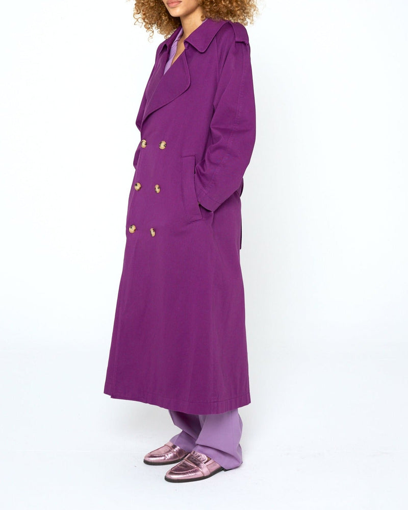 Modetrotter - Swan Molina Trench Coat - Purple