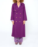 Modetrotter - Swan Molina Trench Coat - Purple