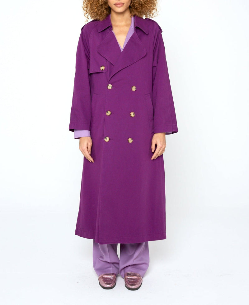 Modetrotter - Swan Molina Trench Coat - Purple
