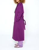 Modetrotter - Swan Molina Trench Coat - Purple