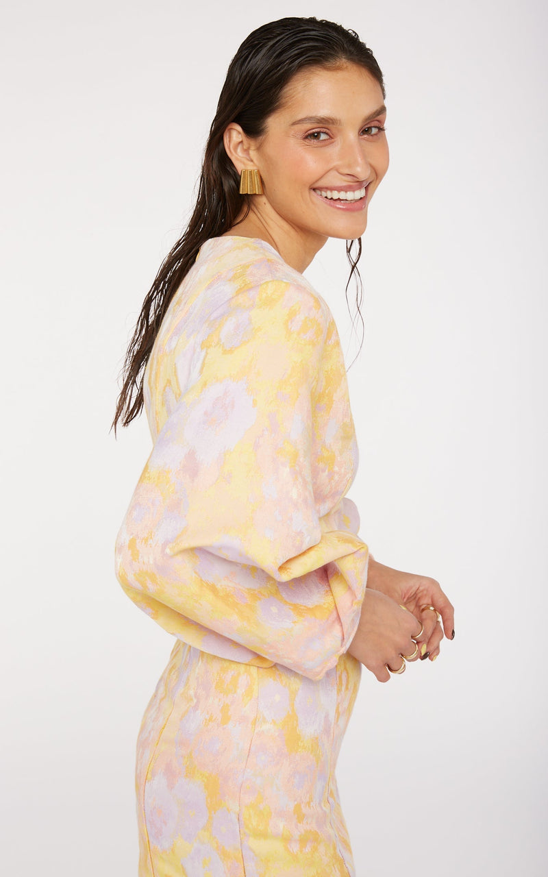 Modetrotter - Vestido amarillo Hailey Natoma