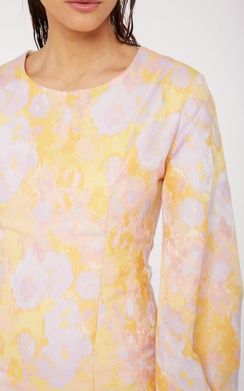 Modetrotter - Vestido amarillo Hailey Natoma