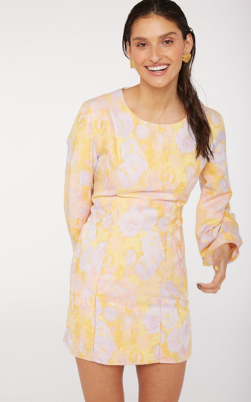 Modetrotter - Vestido amarillo Hailey Natoma