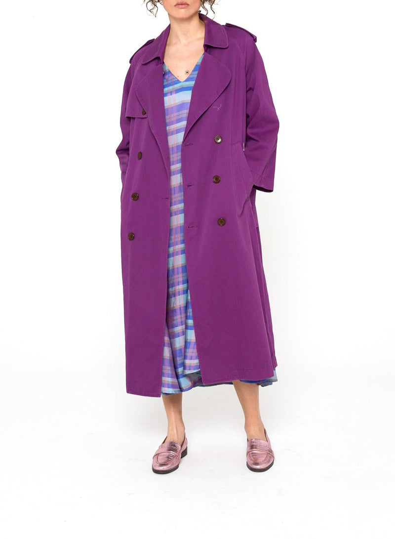 Modetrotter - Swan Molina Trench Coat - Purple
