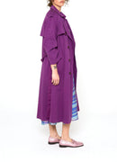 Modetrotter - Swan Molina Trench Coat - Purple