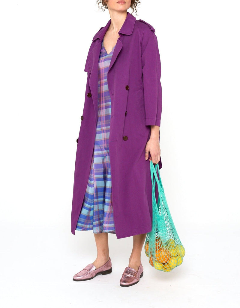 Modetrotter - Swan Molina Trench Coat - Purple