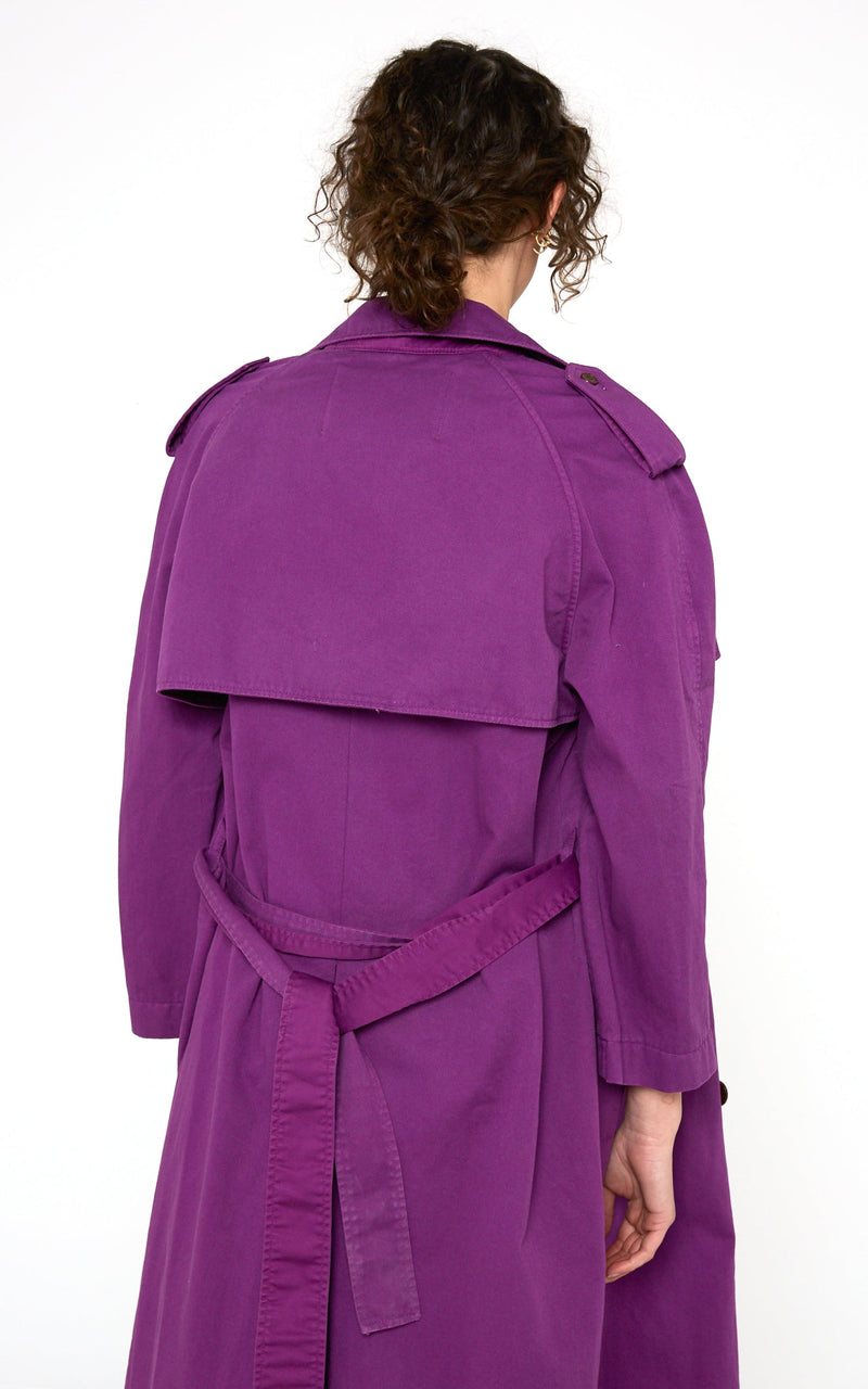 Modetrotter - Swan Molina Trench Coat - Purple