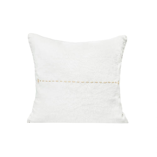 Coussin Brodé 35X35Cm - Lin