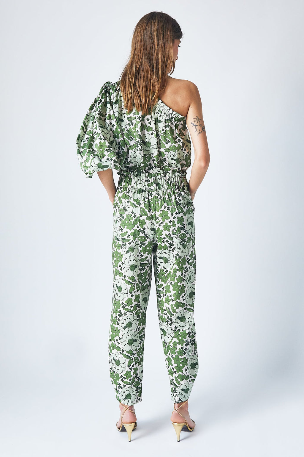 Top Mona - Green Bloom - Mujer