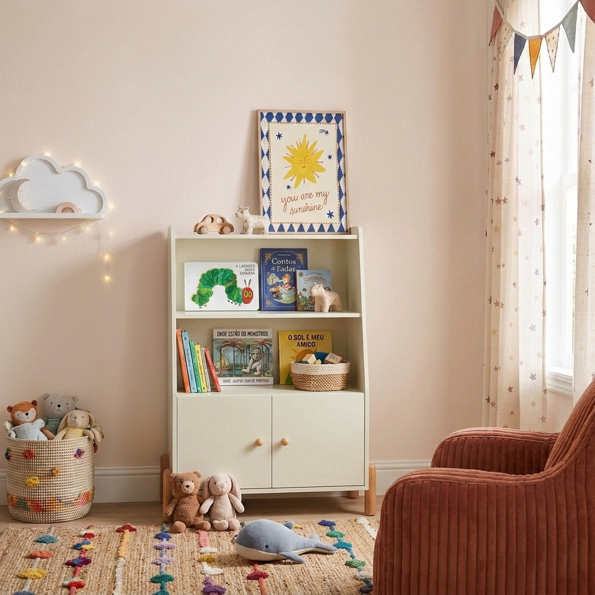 Mona - Libreria per bambini - Beige