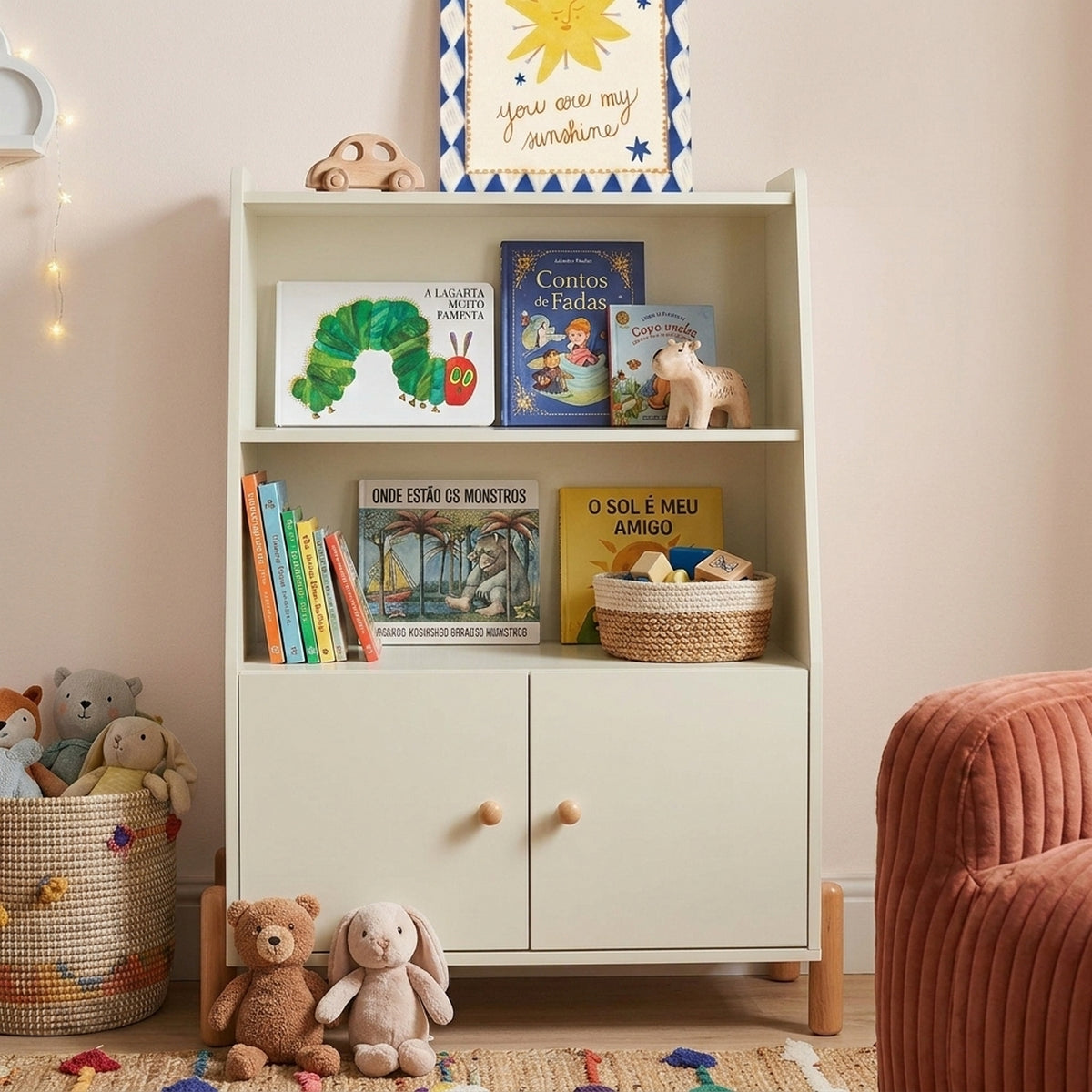 Mona - Libreria per bambini - Beige