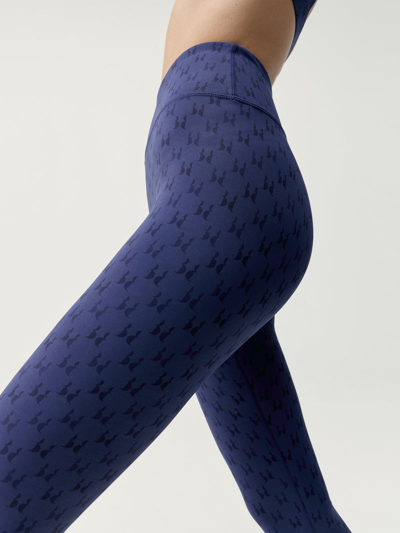 Legging Monogram - Next Blue - Femme