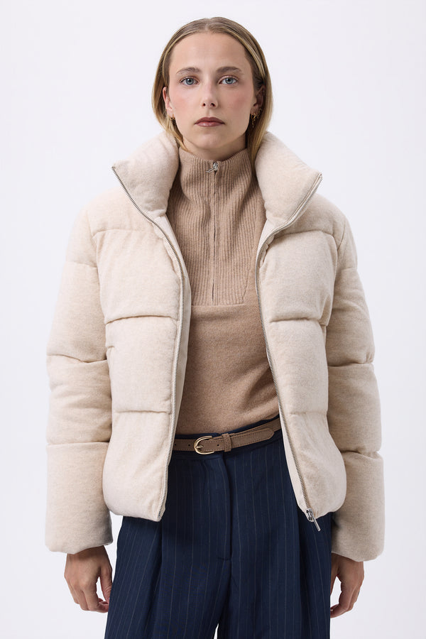 Doudoune Manches Longues Montaigne - Beige - Femme