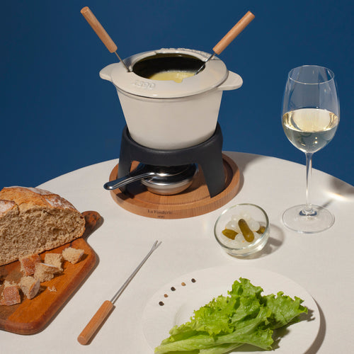 Fondue En Font Pour 4 Personnes - Beige