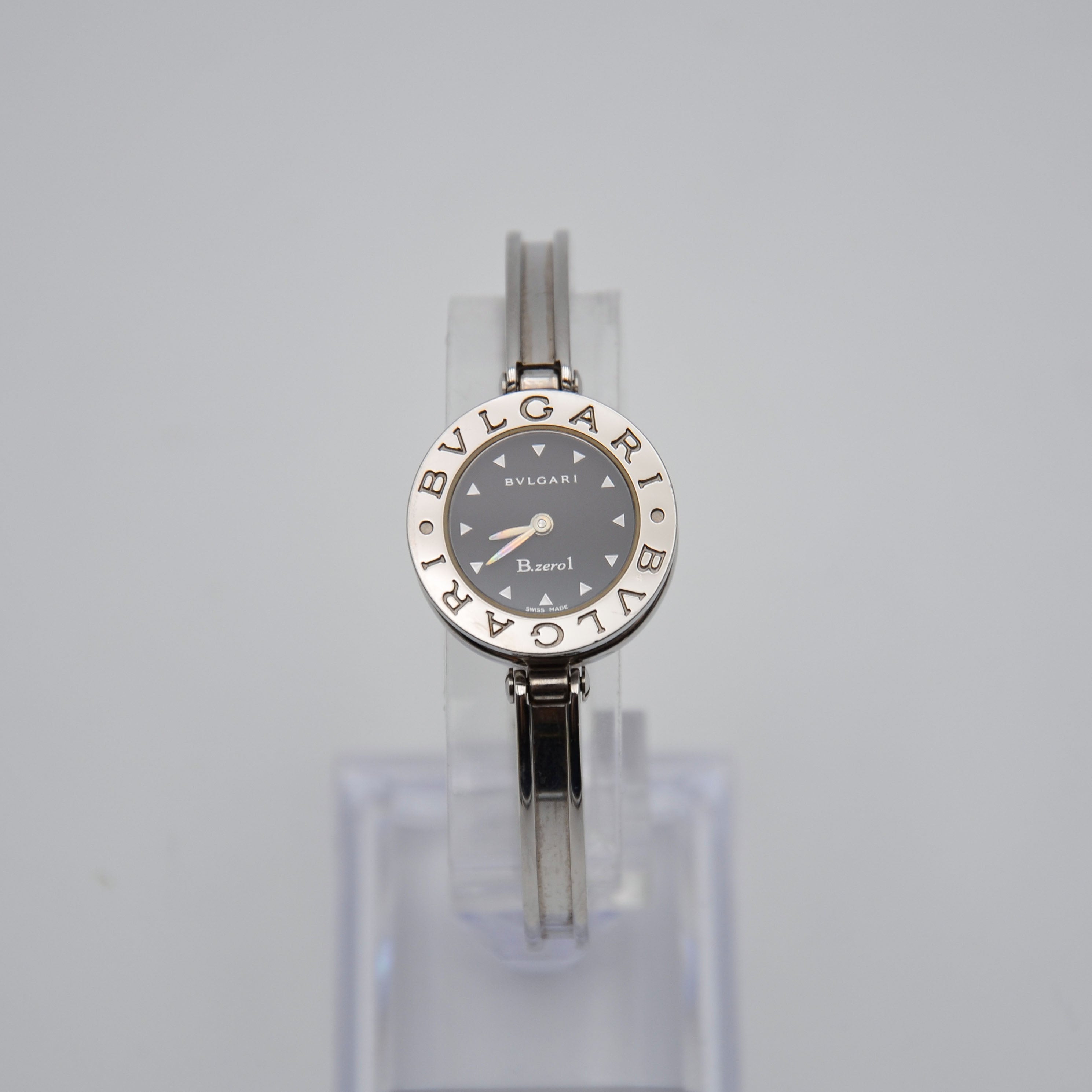 Reloj Bulgari B.Zero1 Bz22S Acero Esfera Negra Pulsera Rígida