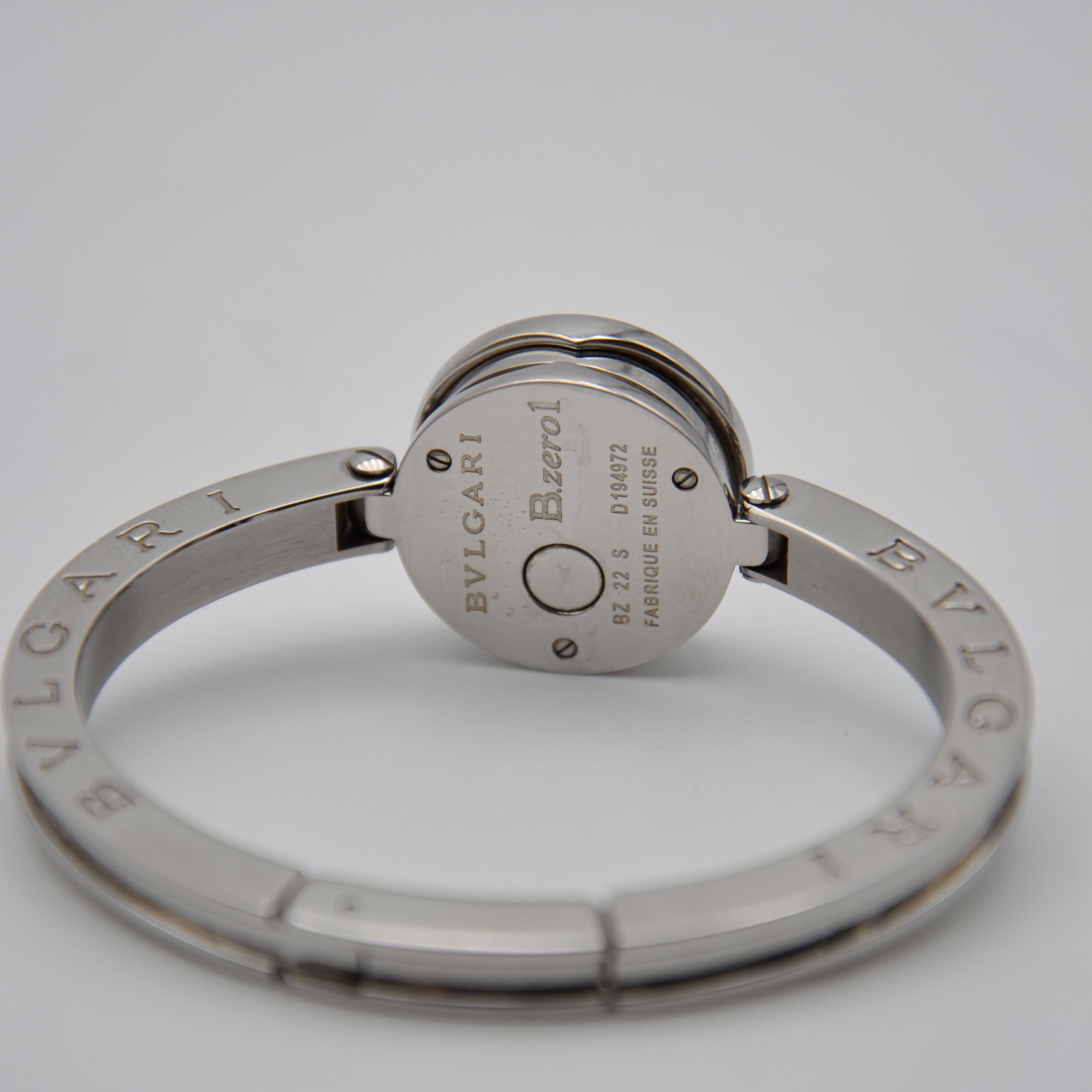 Reloj Bulgari B.Zero1 Bz22S Acero Esfera Negra Pulsera Rígida