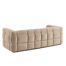 Canapé Droit Moody 3 Places - Tissu Lin Beige