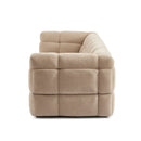 Canapé Droit Moody 3 Places - Tissu Lin Beige