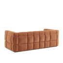 Canapé Droit Moody 3 Places - Tissu Lin Écureuil