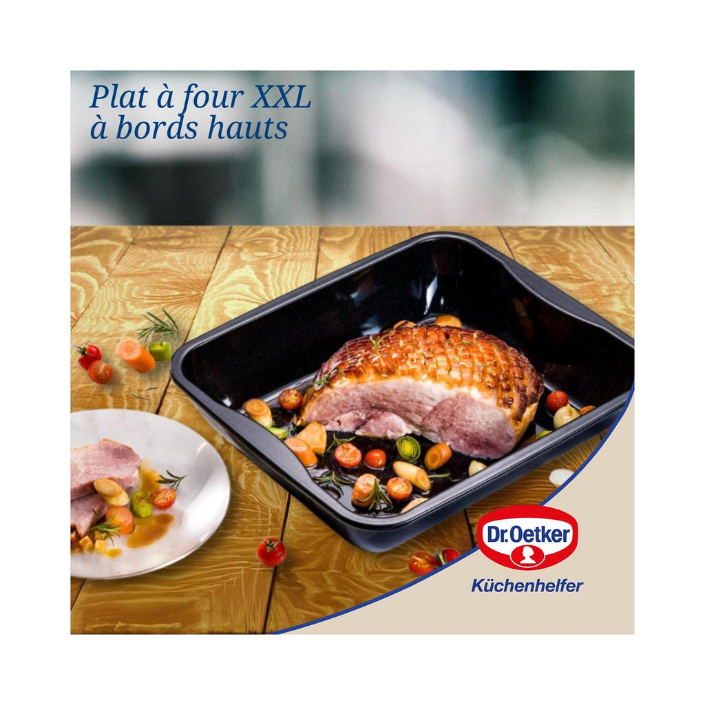 Pirofila Da Forno XXL A Bordi Alti Dr Oetker Back-Idee Kreativ - Nero
