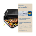 Fuente Para Horno Con Tapa De Acero Esmaltado Dr. Oetker Back-Idee Kreativ - Negro