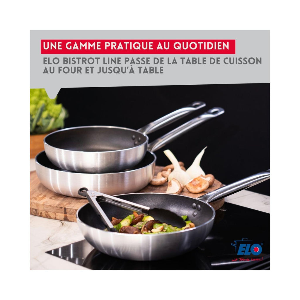 Padella In Ceramica Senza Pfas Bistro Line Elo - Grigio/Nero