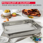 Fuente De Horno De Acero Inoxidable Rectangular Exterior Elo Edition Red - Gris