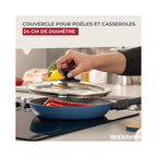 Couvercle De Cuisson En Verre Fackelmann - Transparent/Gris/Noir
