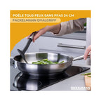 Sartén De Acero Inoxidable 18/8 Fackelmann Ovalgriff - Acero Inoxidable